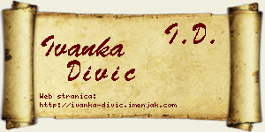 Ivanka Divić vizit kartica